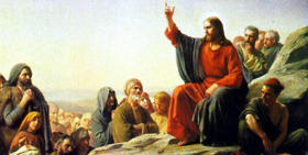 Jesús predica el Sermón del Monte