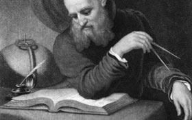 Galileo en su estudio