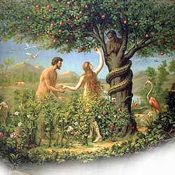 La tentación de Adán y Eva
