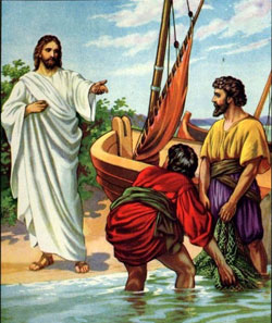 Jesús llama a Santiago y a Juan