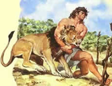 Sansón y el león
