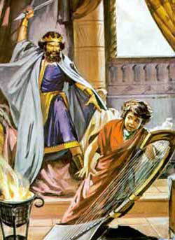 Saul ataca David