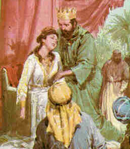 La reina Ester y el  Rey Asuero