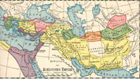 Mapa del Imperio de Alejandro Magno