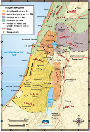 Palestina después de Herodes el Grande