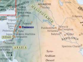 Mapa ubicación Damasco