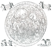 Mapa de la Luna Riccioli y Grimaldi