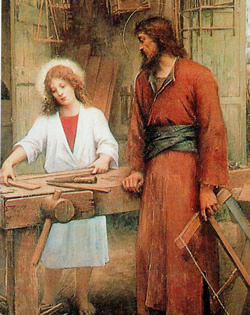 Jesús y san José