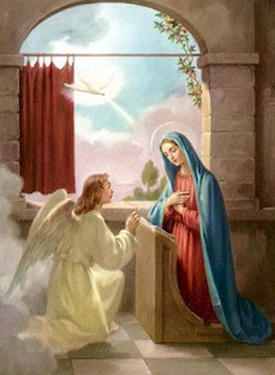 La Anunciación a la Virgen