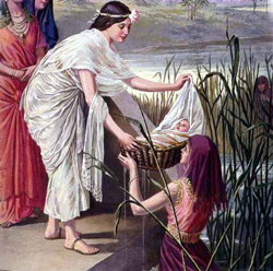 Moisés salvado de las aguas