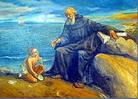 San Agustín y el Niño